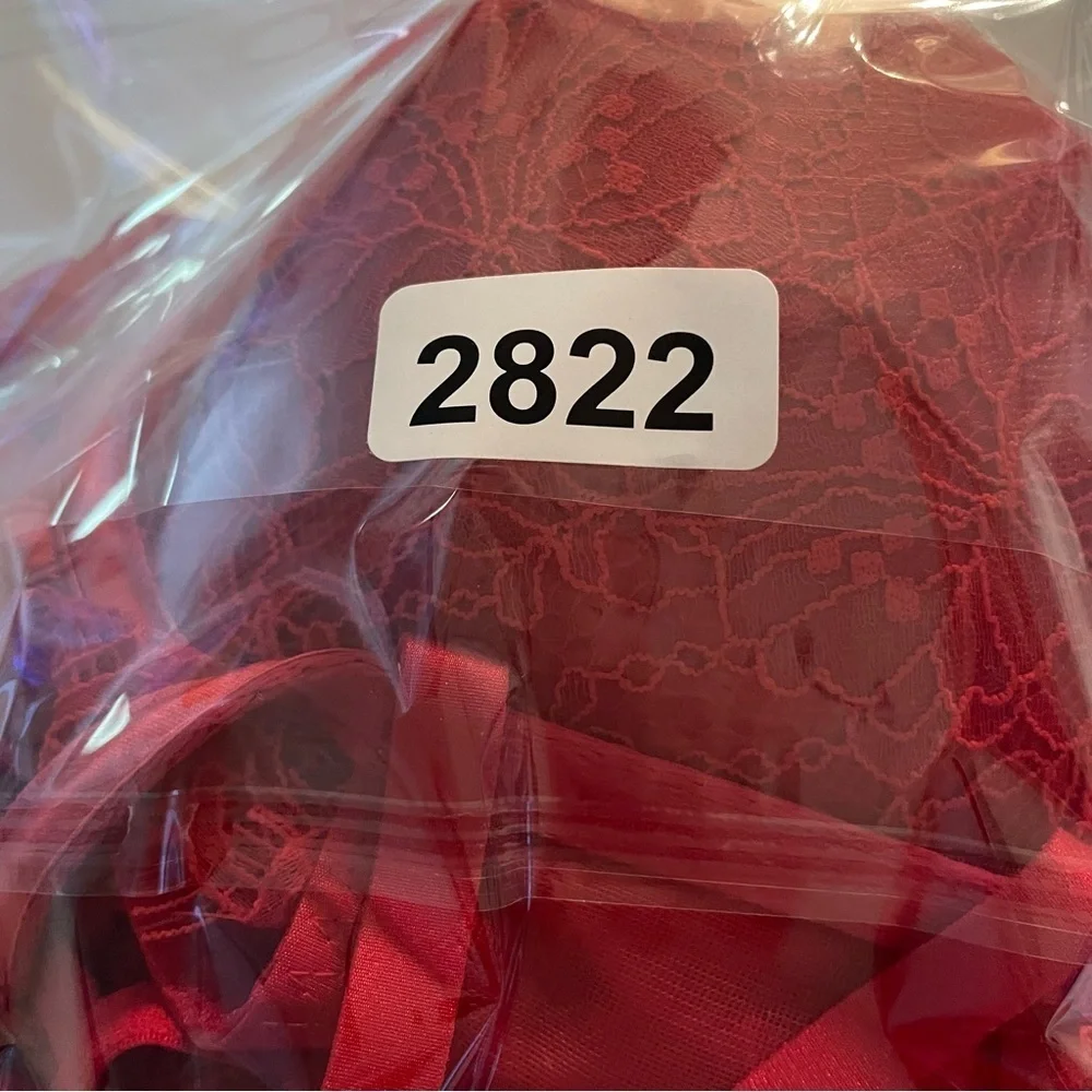 New! Victoria's Secret Lipstick Red Bombshell Apron Teddy Lingerie 22822